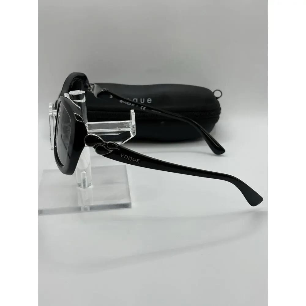 Vogue VO2917-S Black Oversized Sunglasses Gray Lens w/ Case